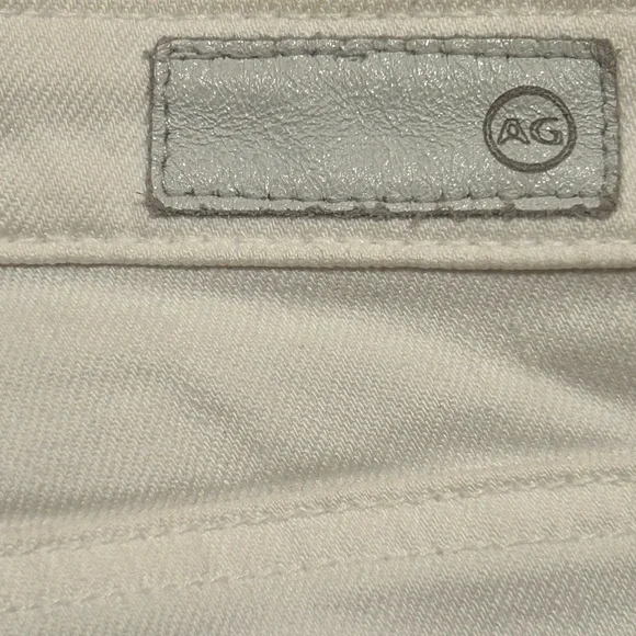AG Adriano Goldschmied Prima Mid Rise Cigarette White Jeans Womens 28 R - Picture 9 of 9